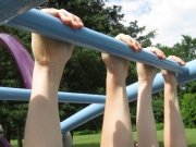 Hanging around in the playground